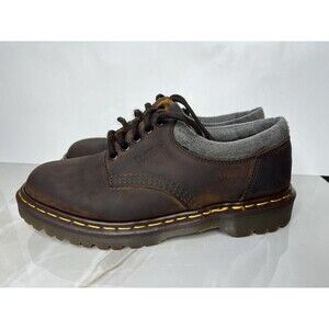 dr martens air wair men Shoes Sz 8 Brown Leather Lace Up Oxford 8053 CRAZY HORSE